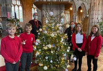 Almost 3,000 people attended Crediton Parish Church Christmas Tree Festival