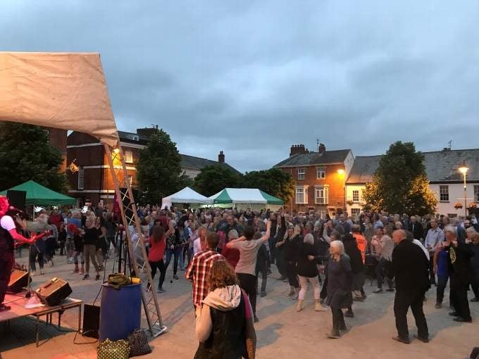There will be dancing in the Town Square during the celebrations in June.