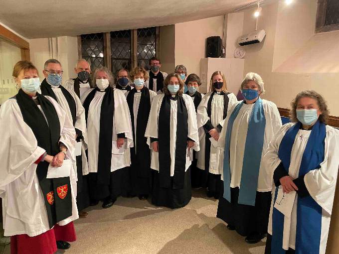 Some of the supporting clergy at the service. AQ 2905