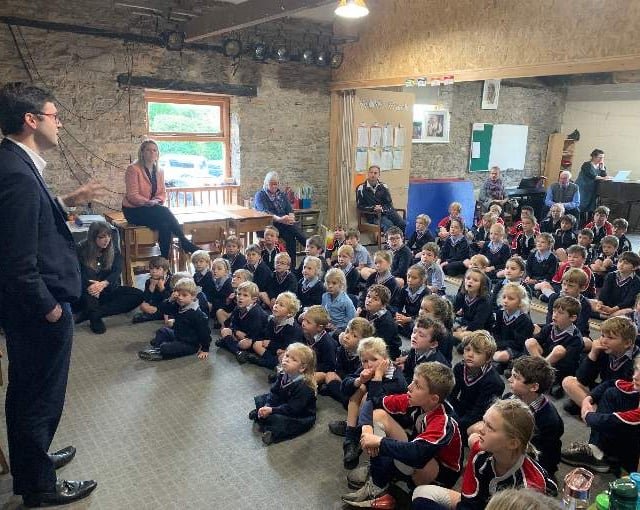 Youngsters discover how an MP earns his crust