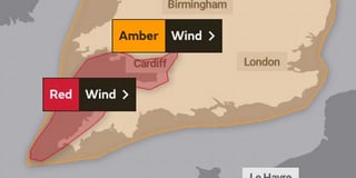 'Stay indoors' MET Office escalates Storm Eunice warning from Amber to Red