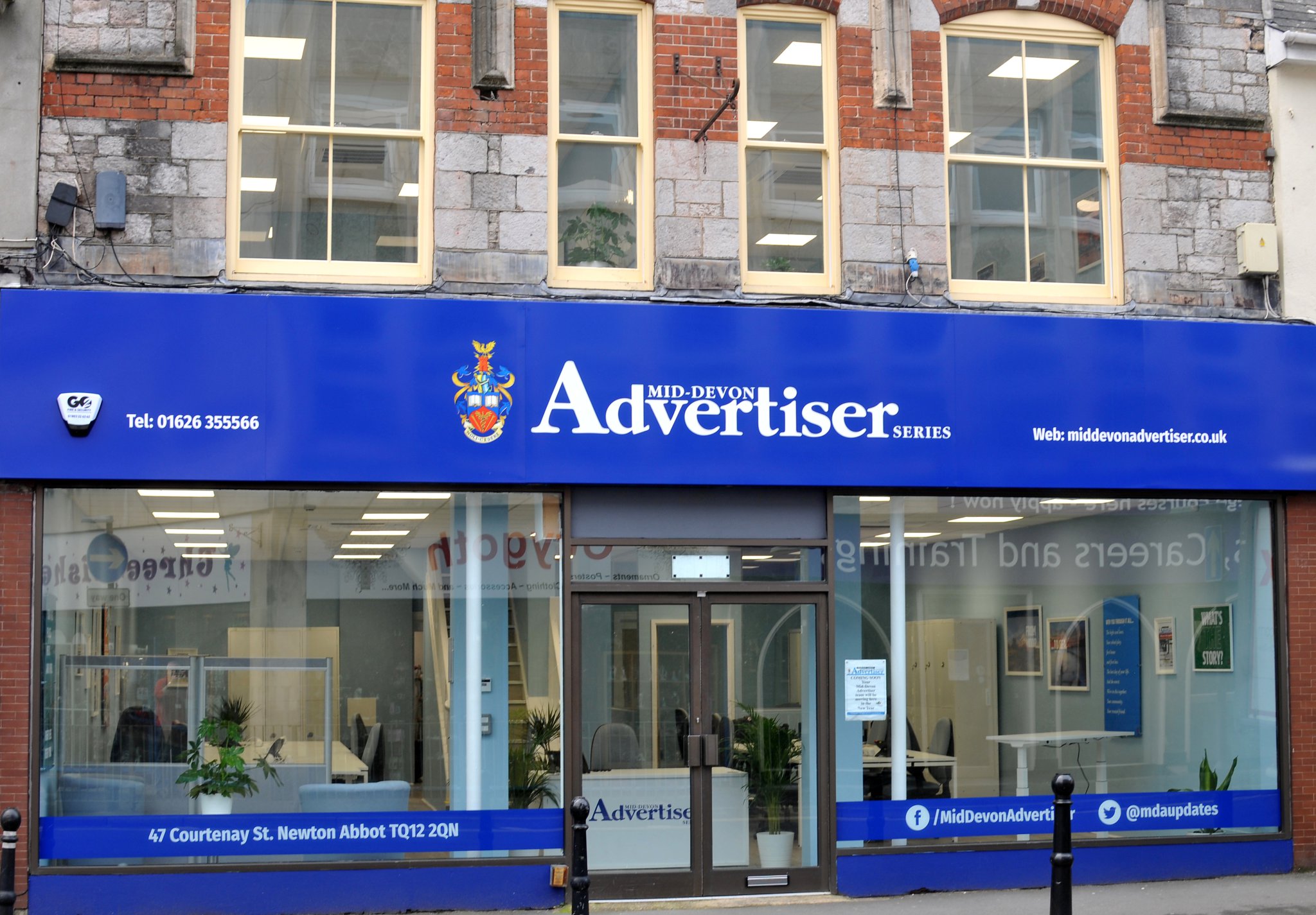 Photo: Steve Pope MDA250222C_SP002
New offices of the Mid-Devon Advertiser. Invertere Buildings in Courtenay Street