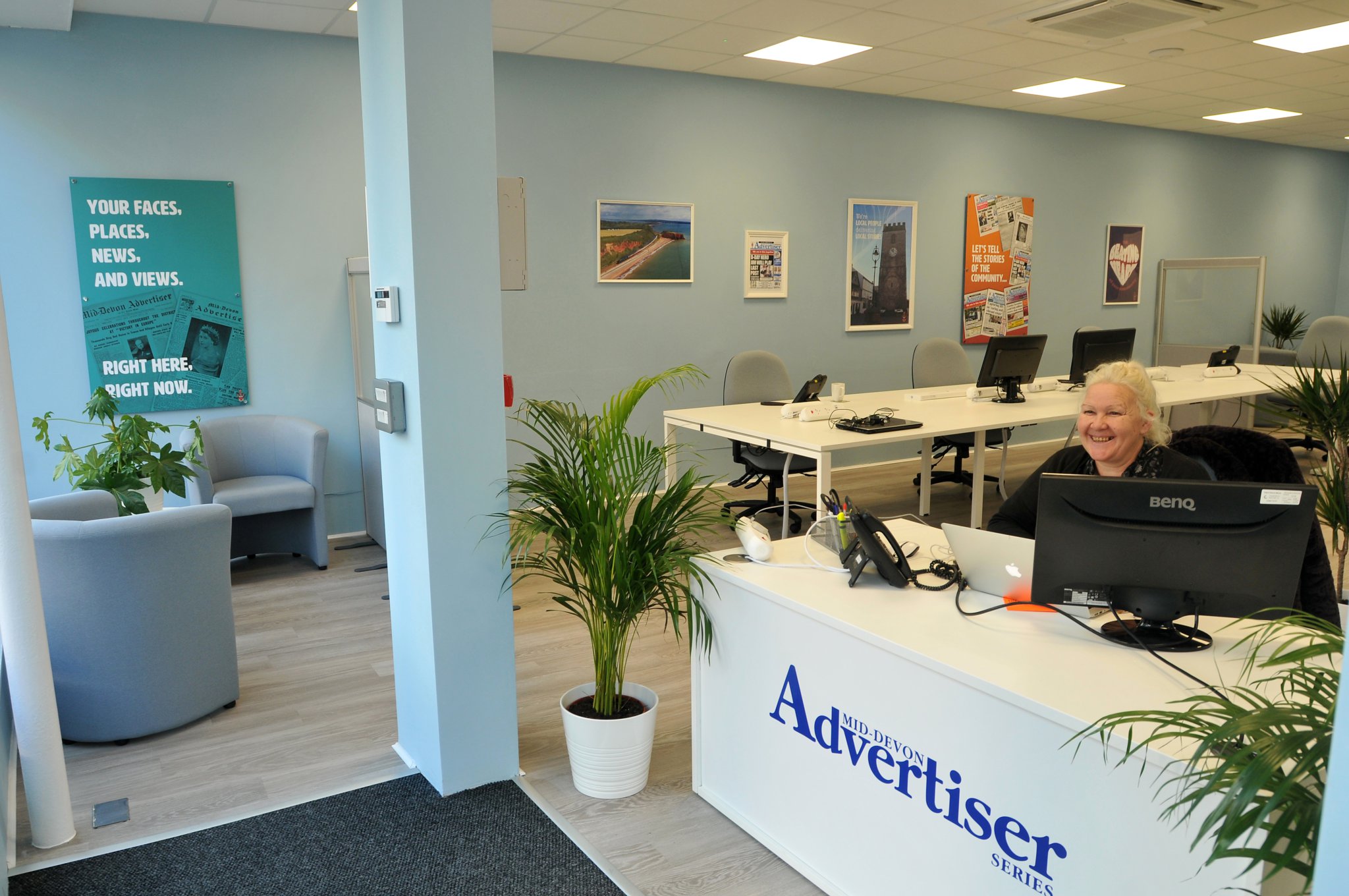 Photo: Steve Pope MDA250222C_SP003
New offices of the Mid-Devon Advertiser. Invertere Buildings in Courtenay Street