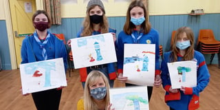 1st Teignmouth Guides enjoy session with local artist