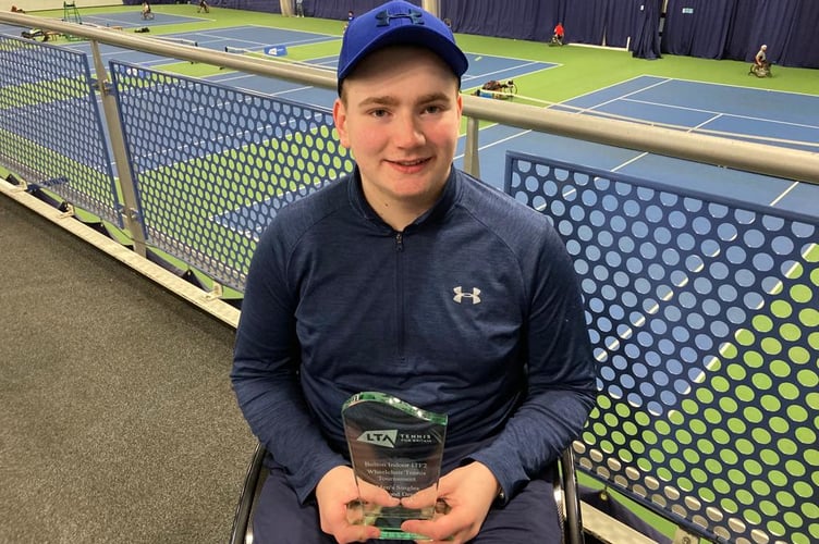 Andrew Penney has won his first men’s and junior international events. Picture by LTA