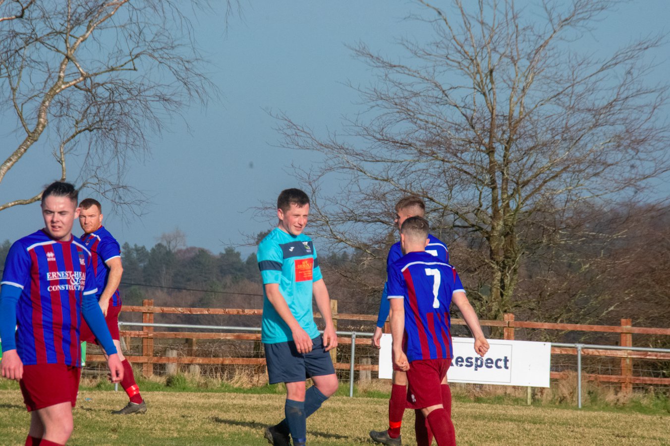 n Ruardean fans celebrate the goal that sealed the victory.