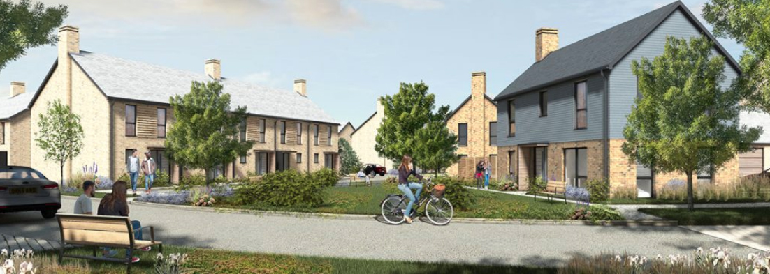 <p>A computer simulation of how the estate would look</p>