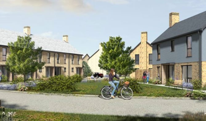 Computer simulation of Phase 3 homes at Prince Philip Park in Bordon