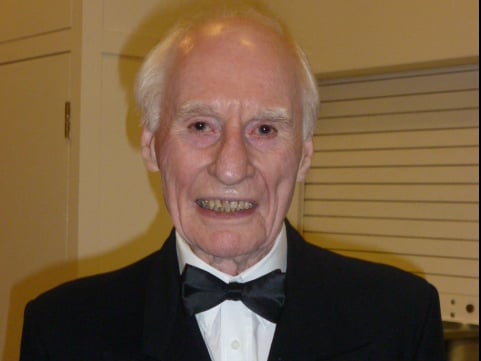 Don Olley will celebrate his 100th birthday with four generations of his family at The Bush Hotel, Farnham this Sunday