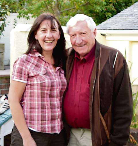 Terry Bale, from Bude, with Ellie’s mum, Julie.