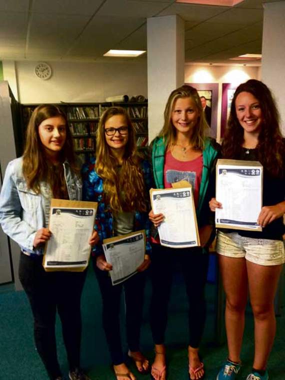 Grace McConnell, Emily Fanson, Molly Mees and Sophie Ball.