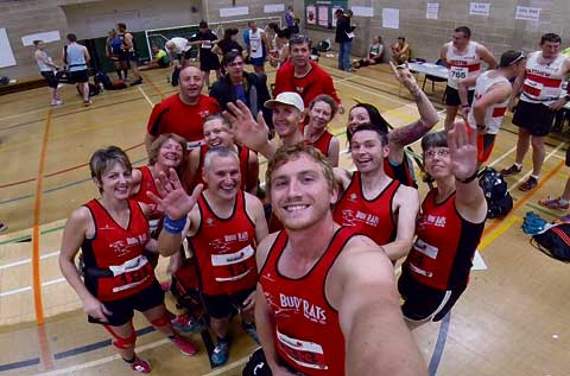 BUDE RATS smile for a pre-marathon ‘selfie’