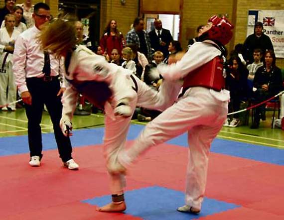 Alice Morey in action at the South of England Championships.