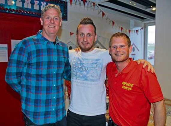 Ben Jarvis, Baraa Ehssan Kouja and Richie Heard. Picture: Paul Hamlyn