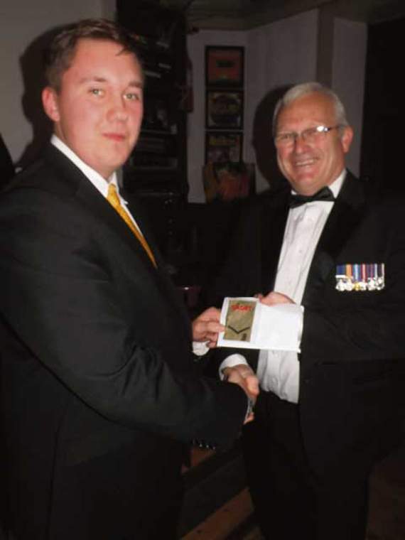 Promotion to LCPL Zak Loader with Major David Price, Officer Commanding for North Devon ACF.