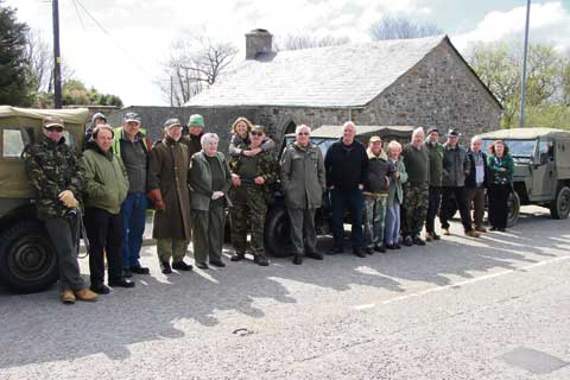 RIGHT: Members of the Cornwall Military Vehicle Trust line up at Jamaica Inn, before setting off on their road run.