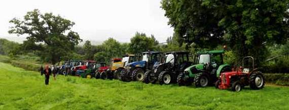 Some more modern tractors were also on display.