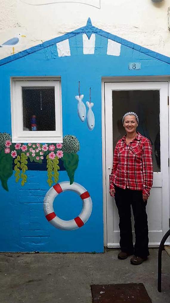 Volunteer Martina Muller.