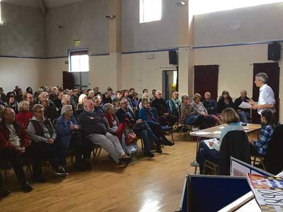The meeting at Bude, at which over 100 people attended.