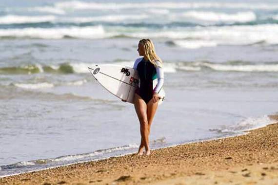 Bude’s Ellie Turner after a surf.