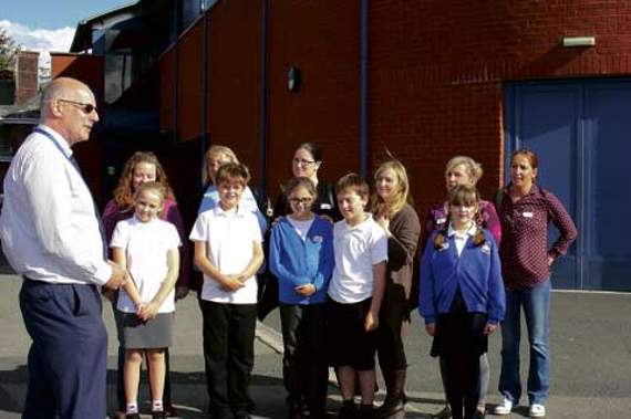 Principal David Fitzsimmons conducted a tour of the college. Picture: Dawn Bewes