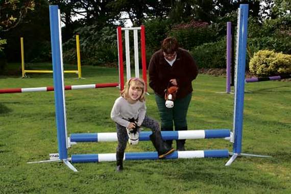 Even this youngster was keen to have a go around course.