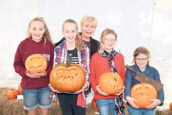 Judge Lady Anne Eyre with the children’s class competitors. Picture: Paul Hamlyn