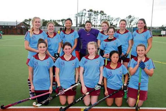 Bude Ladies hockey team play in Division One of the Trelawney League and hammered Falmouth seconds 7-1 in their latest fixture last Saturday. Back row from left are: Chloe McGrath, Tammy Snowsill-Messenger, Grace Chan, Jo Timmins, Charlotte Prime, Jemma Ball, Anna Bury and Katharine Muller (captain) Front row from left are: Zara Higham, Emily Shepherd, Cara Phillips, Heather Mathews and Hannah Maloney. Picture: Paul Hamlyn.