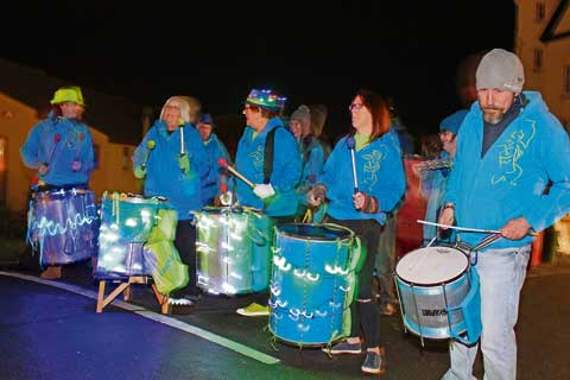 Local samba band, Energia, played outside of Adventure International. Picture: Paul Hamlyn