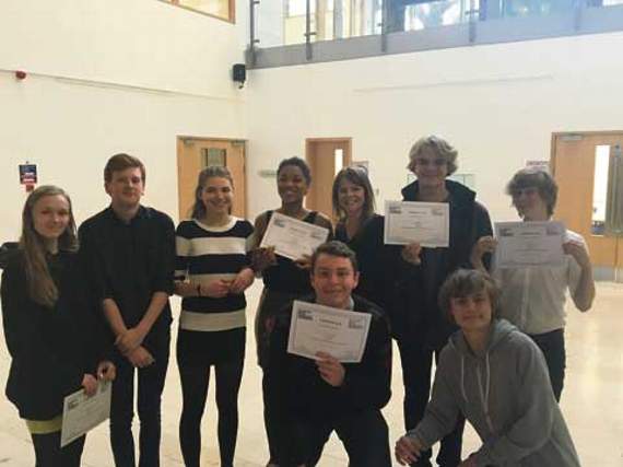 Year 12 business students from Budehaven won first and third prize at the recent Plymouth University business presentation competition.