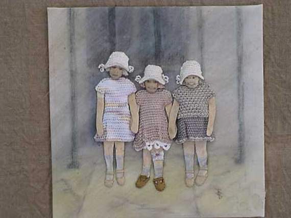 Third place went to ‘Three little girls’ by Jill Bowden.