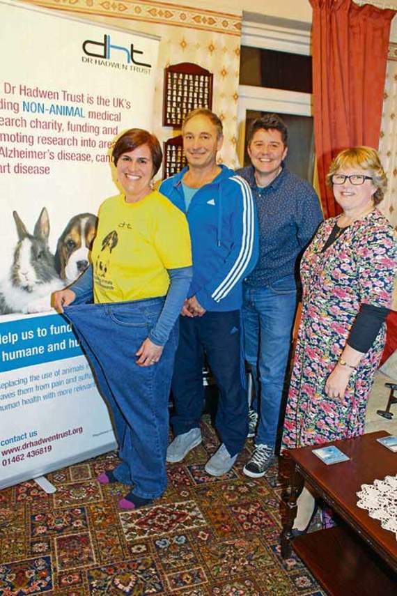 From left with Steph Jones-Giles at Wyvern Guest House in Bude, on Monday, December 5, are David Herman — Fusion Fitness, Jen Jones-Giles and Eileen Rendle. Picture: Paul Hamlyn