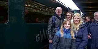 People from the Post area part of historic train journey 50 years after rail services cut