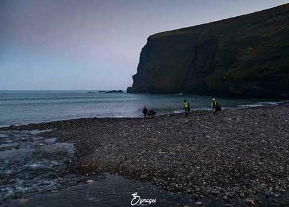 Up at the crack of dawn, it started at Crackington Haven at 6am.