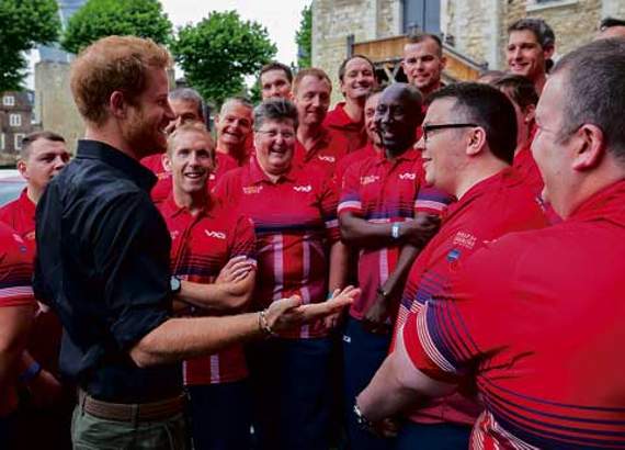 Prince Harry at the recent Invictus Games 2017 team launch.