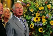 Royals stop off for church service and meet villagers