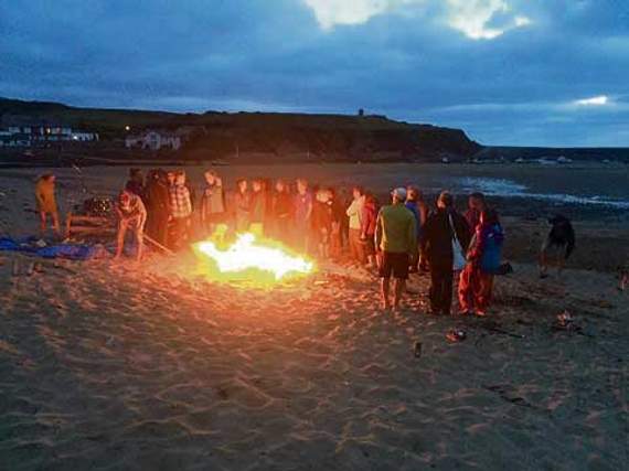A celebratory barbeque and beach party brought the event to a close.