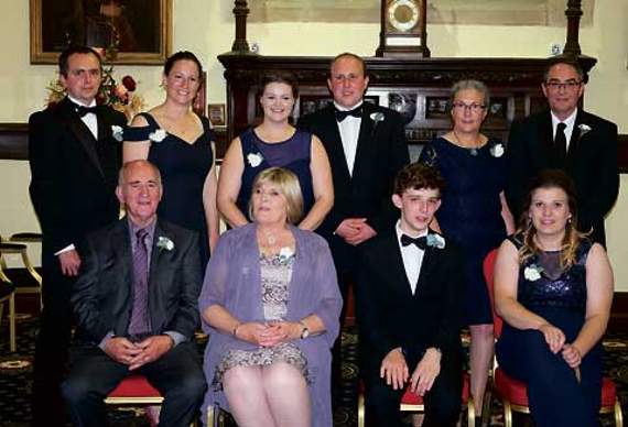 Back row, from left — Chris Lockyer, Nicky Lockyer, Catherine Ede (current county chairman), Jeremy Sawford, Janet Vanstone, Leslie Vanstone.