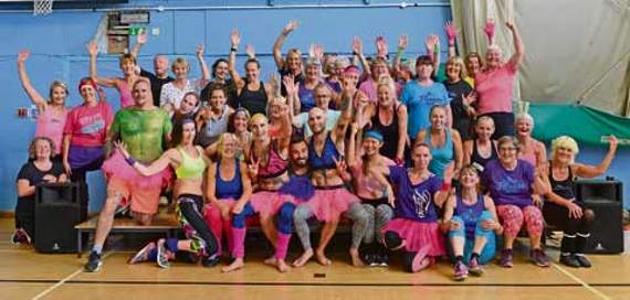 Nearly 60 people, including friends, local businessman and family turned up to a zumbathon at Camelford Leisure Centre on Saturday, August 5 to raise money towards Dan and Liam Smith’s trip to the WCJJO World Championships in Brisbane later this year. Picture: Adrian Jasper