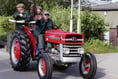 Sunny day for tractor run