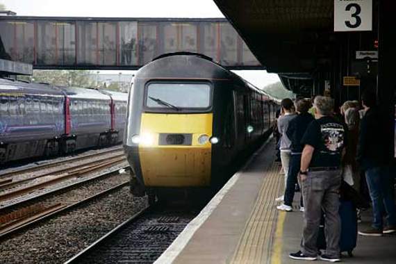 The train arriving at Oxford to pick up passengers for the return journey to Okehampton. Pictures: Mike Moore, Connect Bude