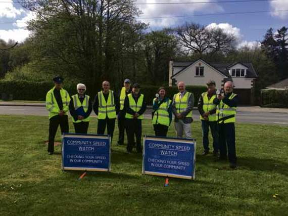 PFCSO Mark James, Margaret Bond, Mike Jackson, John Cottle, David Campbell, Evelyn Sharman, Devon County Councillor Barry Parsons, David Osbourne and Bob Piddington.