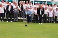BBC Spotlight’s Andy Birkett opens Dunheved’s green for 2018 as Bude's ladies beat their men