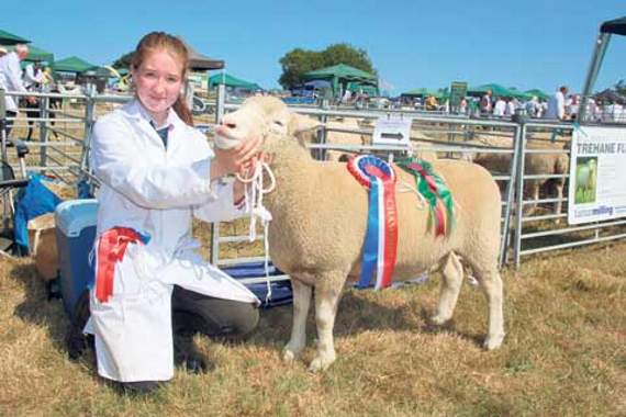 Beth Wakefield from Davidstow was class champion in Ewe and Ram Care Class. Pictures: Paul Hamlyn