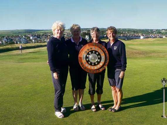 The four successful Bude ladies who won the Bronze Shield by ten shots from Launceston on Thursday, June 21.