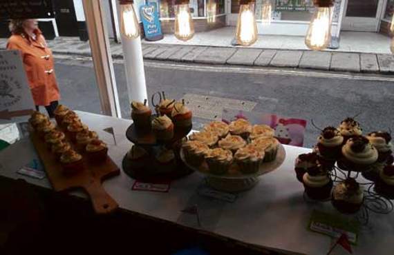 The delights that welcomed customers last Thursday.