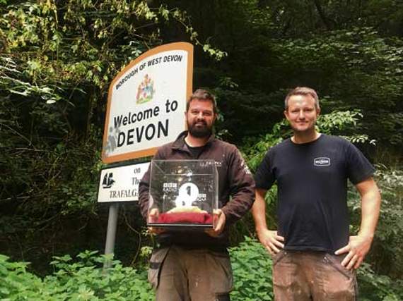 The pasty arrives in Devon. Pictures: BBC Press Office