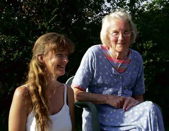 Tina with her late mother, Dilys Todd.