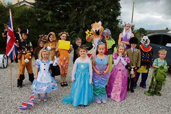 The entries to this year’s fancy dress competition.