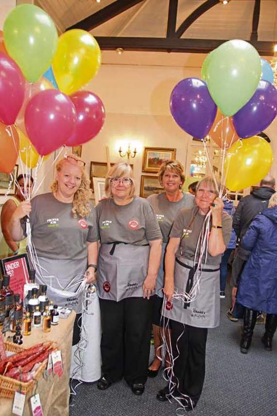 The Budelicious event was held at the Falcon Hotel. Pictured are some of the staff members promoting the event.